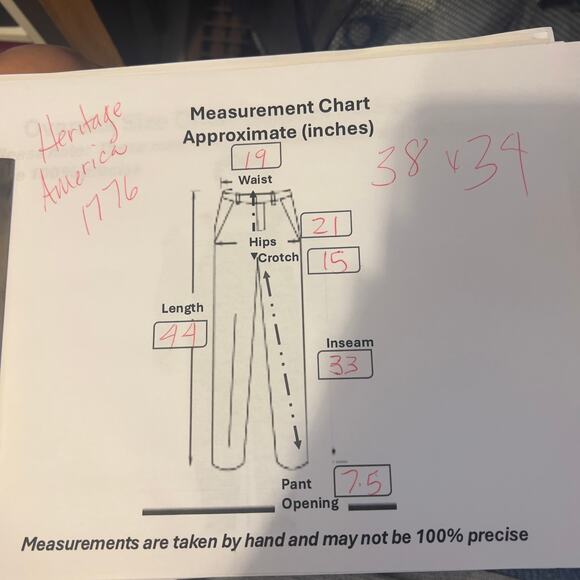 Heritage of America Denim Distillery 1776 Distressed Men's Jeans 38 x 34 - Picture 3 of 16